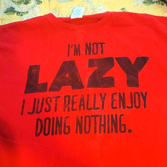 Iam not lazy tshirt - Picture 1 of 1